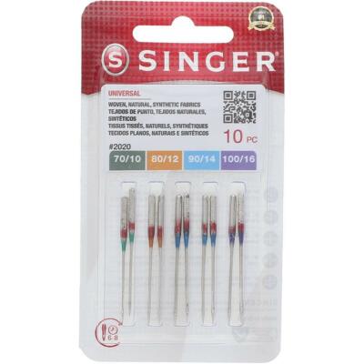 Singer Nähnadeln - Universal 2020, verschiedene Größen (10er-Pack), MASSENRABATT!