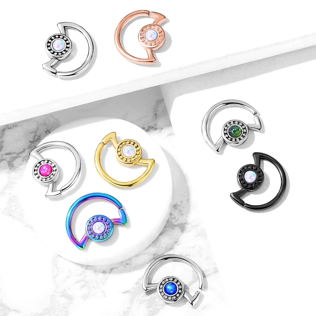 Crescent moon shop daith earring