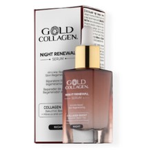 Gold Collagen Night Renewal Serum Face Night Repairing Regenerating Serum 30ml