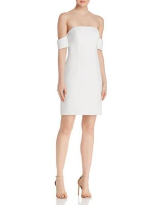 #ad AQUA Off the Shoulder Scuba Crepe Dress MSRP $258 Size 12 # 8A 194 NEW $22.99