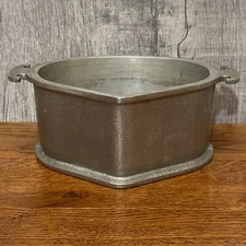 Vintage Guardian Service Ware Triangle Shaped Hammered Finish With No Lid 7x11”