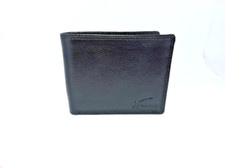 xFashio Men's RFID Blocking Bifold Wallet - Genuine Leather - Black - New