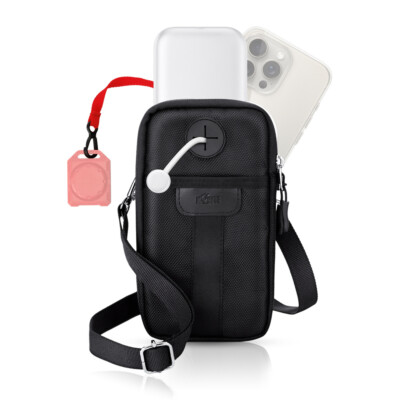 Travel Apple Vision Pro Battery Case Bag Holder Holster for iPhone 15 14 13 Pro