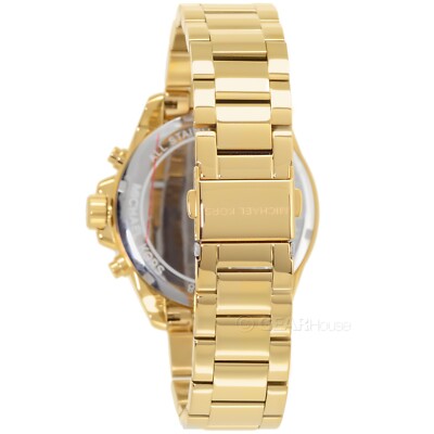 Michael Kors Wren Womens Gold Chronograph Watch, Glitz Crystals