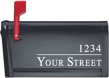 Customizable Personalized Address Name Mailbox House Number Vinyl Decal Sticker