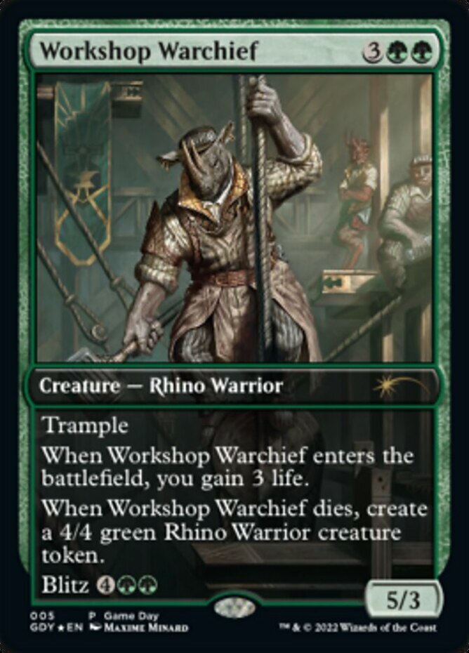Workshop Warchief - Game Day Promo x1 - Unique & Misc Promos - NM-Mint, English 