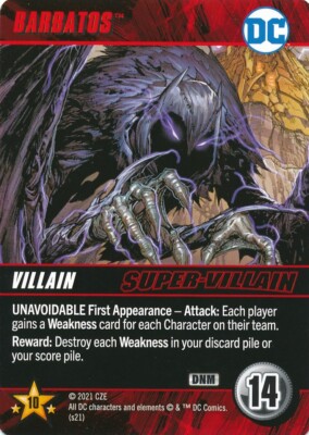 BARBATOS DC Comics Deck Building Game card DARK NIGHTS METAL