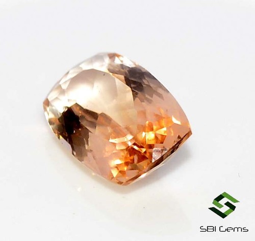 3.30 CTS Certified Natural Morganite Cushion Cut 13x7.50 mm Best Quality Gems - Picture 9 of 10