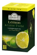 Ahmad Black Tea LEMON & LIME TWIST 20 Tea Bags Gourmet Tea