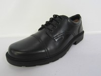 Clarks 'lair Cap' Black Leather Textile Lace Up Casual Shoes. Fit Clarks 'lair Cap' Black Leather Textile Lace Up Casual Shoes. Fit