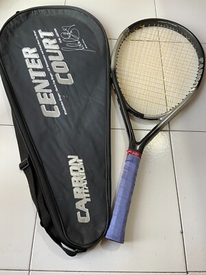 CENTER COURT M. Stich, TOPSPIN ''Carbon'' + Spider Attack Tecno Pro Tennis Rackets
