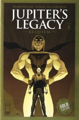 Jupiter's Legacy Requiem (2021) #1 John Cassaday Gold Foil Variant NM- StockImag