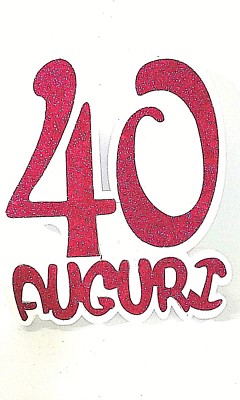 TSVATE Biglietto Di Auguri Per 40° Compleanno - Design Colorato E Originale Per Uomini E Donne - 5