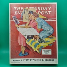 Movie Stars Saturday Evening Post Norman Rockwell 500 Piece Puzzle Complete RARE