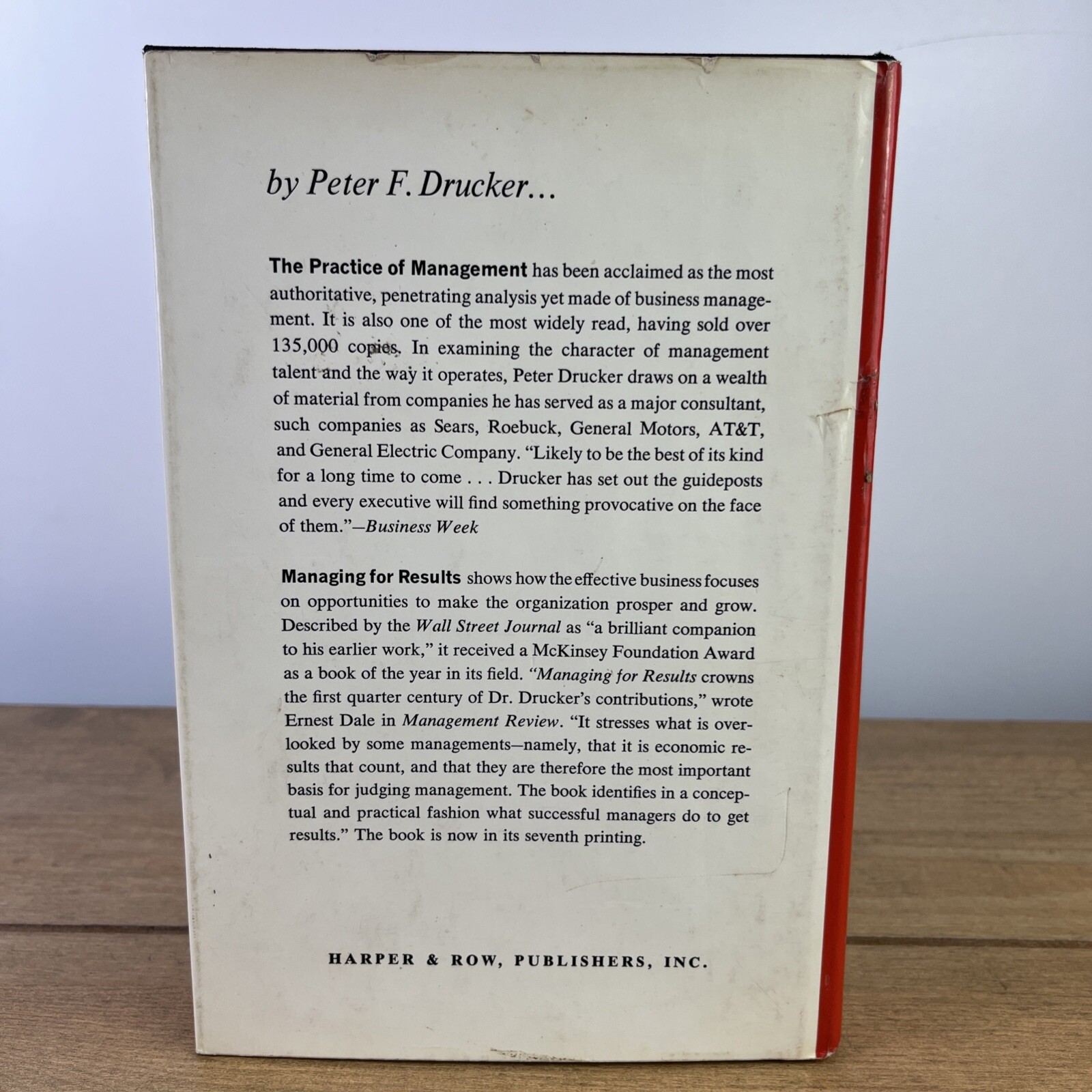 FILA The Effective Executive Peter Drucker Hardcover Dust Jacket 1967 Harper&Row