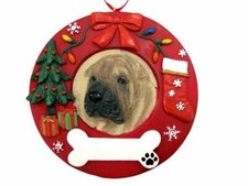 Shar Pei in a Wreath Dog Ornament PERSONALIZED FREE 