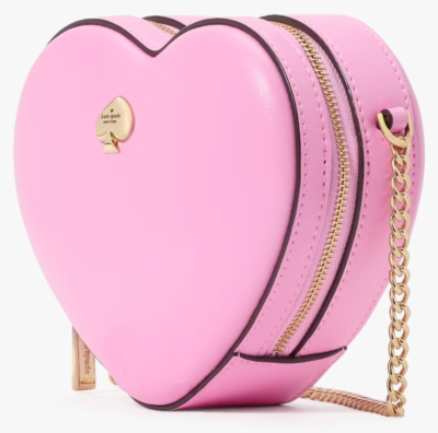 Kate Spade Love Shack 3D Heart Pink Crossbody Bag KK209 Chain