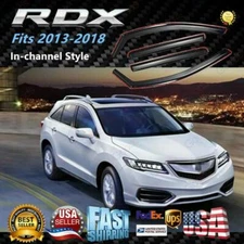 For Acura RDX 2013-2018 In-Channel Window Visors Deflector Rain Guard Deflectors