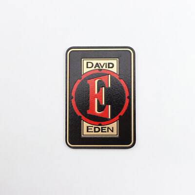 Coppia Distintivi Altoparlanti David Eden - Logo Personalizzato In Alluminio