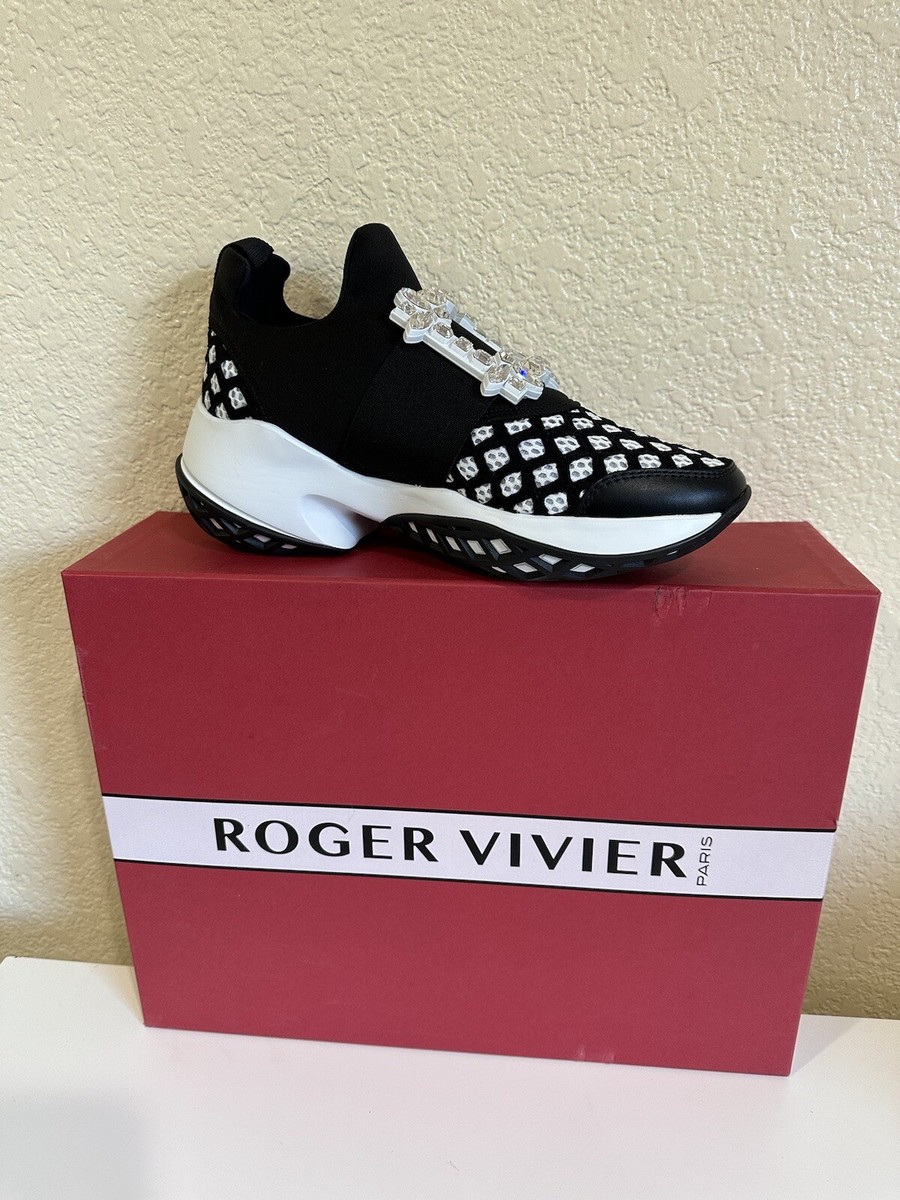 Roger Vivier Women's Viv Crystal Buckle Slip-On Sneaker | eBay