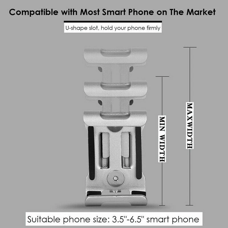 360° Aluminum Motorcycle Bike Bicycle GPS Cell Phone Holder Handlebar Mount lot - Image 4 of 4