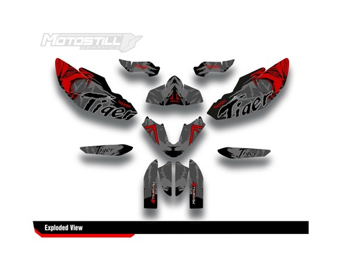 TRIUMPH TIGER 800 XR - XC 2018 - 2020 GRAPHIC STICKER SET DECAL KIT - Picture 3 of 4