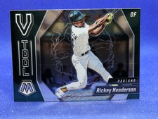 2021 Panini Mosaic Baseball Ricky Henderson V Tool Insert #VT3 OAKLAND A's