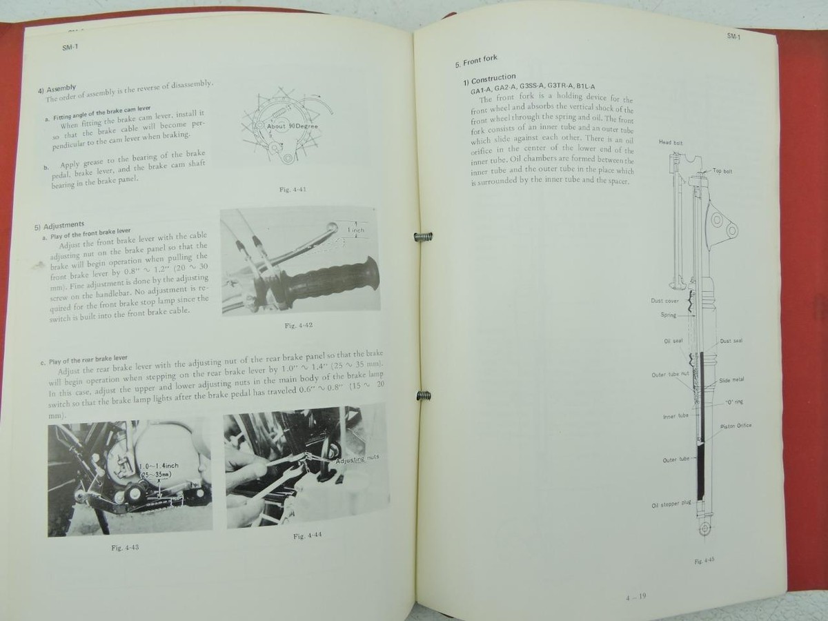 Kawasaki Service Manual SM-1 1969 1970 Models Part 99995-201