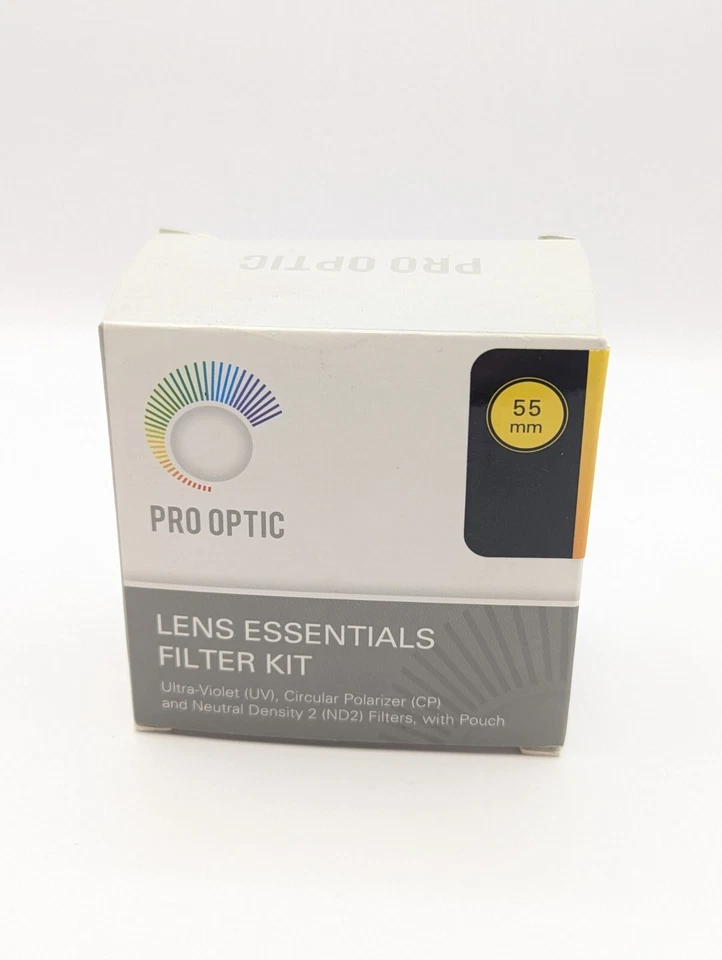 PRO OPTIC 55mm LENS ESSENTIALS FILTER KIT UV, CIRCULAR POLARIZED, ND2 - Image 3 of 4