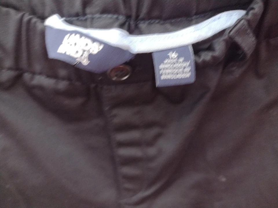 Pantalones de uniforme negros Lands End para niños talla 16x29  Foto 4 de 4