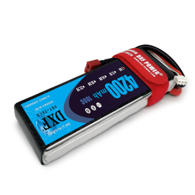 DXF 2PCS 2S 4200mAh Lipo Battery 7.4V 100C XT60 RC Lipo