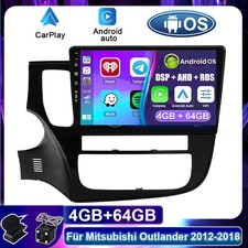 CarPlay Autoradio Für Mitsubishi Outlander III 2012-2018 Android 16 GPS Navi DSP