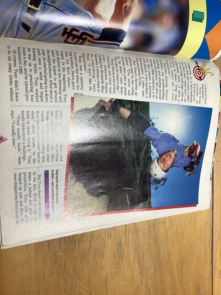 Revista completa Sports Illustrated for Kids julio 1990 con hoja sin cortar, Tony Hawk Foto 4 de 4