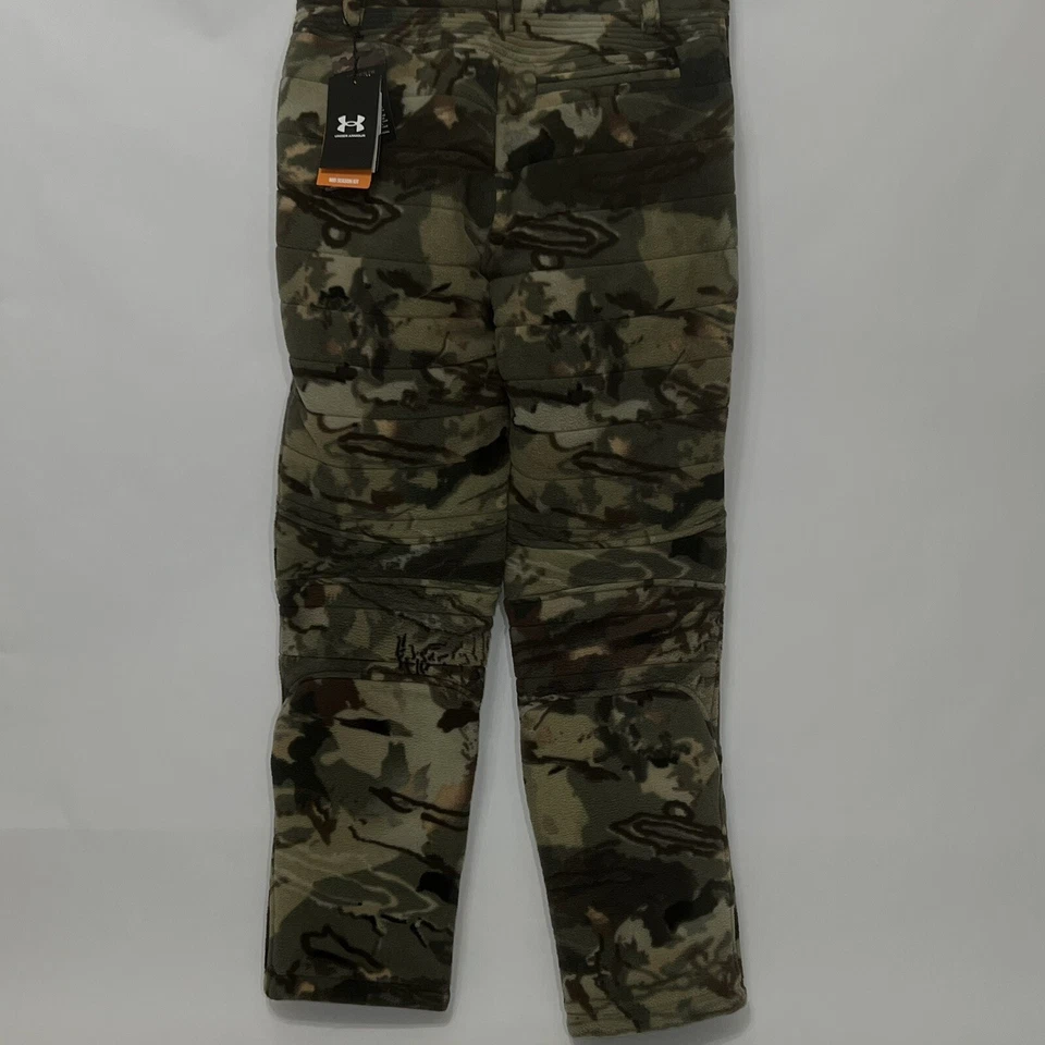 Under Armour Camo Hunting Fleece Pants Mid Season Forest Size 4 1365595-994 - Image 3 of 4