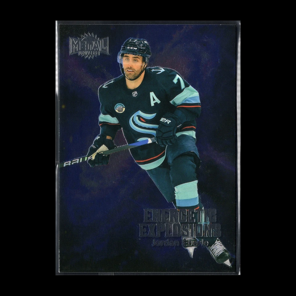 2023-24 SkyBox Metal Universe JORDAN EBERLE #EE-7 Energetic Explosions - Image 3 of 4