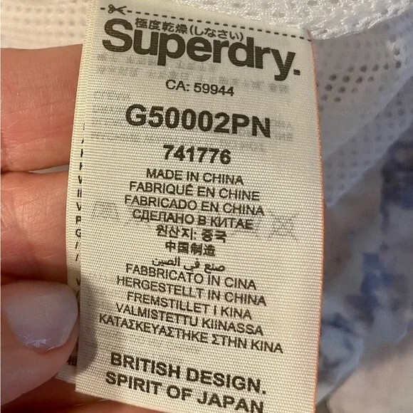 SuperDry Sport NEW WITH TAGS white Python ladies running jacket
