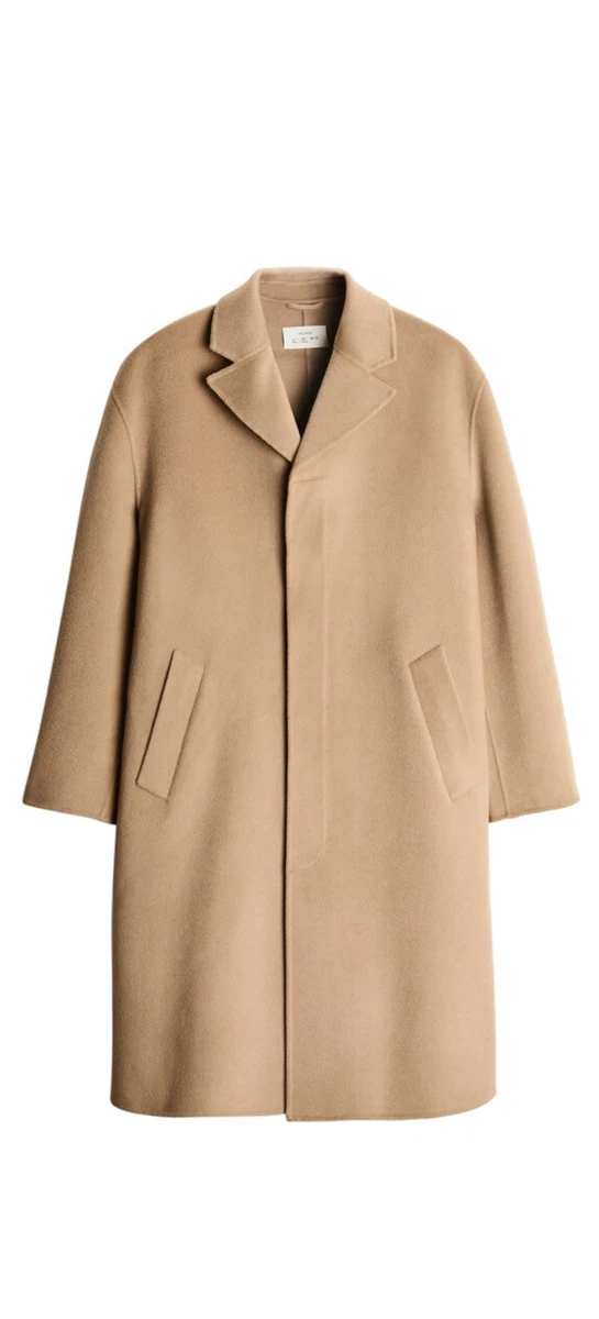 Beige wool coat zara discount