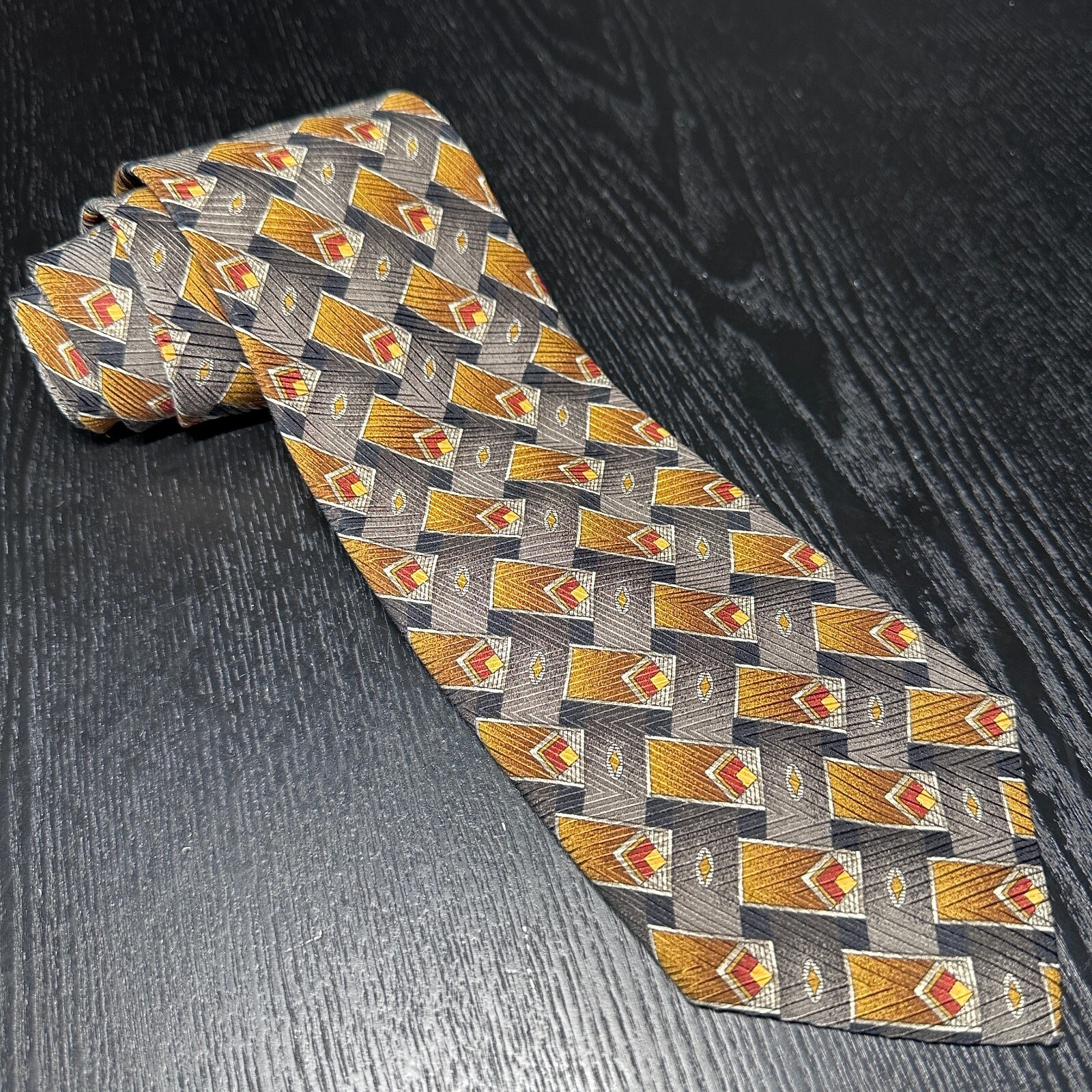ROBERT TALBOTT Studio Necktie - Extra Long - Silk… - image 1