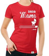 Damen T-Shirt V-Ausschnitt Schwanger Mutter Mum Eltern Ma Mama 2019 loading
