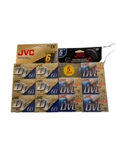 JVC Digital Video Cassette Mini DVC 60 NEW SEALED DVM60ME NOS Lot Of 11