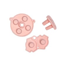 NEW Nintendo Game Boy Advance GBA System Button Rubber Pads Set Light Pink
