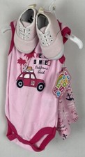 Girls Sweet Soft Outfit Summer Set 9 Months Pink HELLO SUMMER Nautical Beach