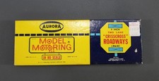 Aurora HO Slot Car Track 2 Lane Criss Cross Roadways Model Motoring w/box