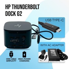 OEM HP USB-C Dock Station for HP Spectre X360 13, 15 Touch Screen 14" 16" Laptop