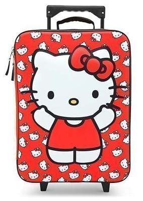 Fast Forward Hello Kitty 16'' Soft Luggage - Cute & Durable Carry-On Suitcase...