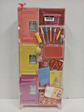 Our Generation School Locker Set Pink 18in Doll Math Whiz Kit - read