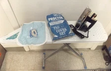 Miss Mary Proctor Silex Complete Ironing Board Set w/Iron.Original Box Rare