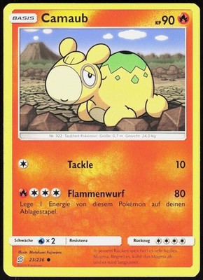 Numel 23/236 Common Unified Minds Pokemon Lightly Played
