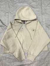 adidas Stella McCartney Sportswear Full-Zip Cropped Hoodie Women's Size M $120