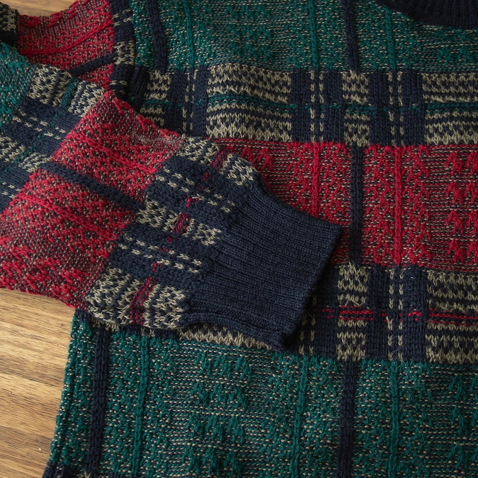 Vtg Pendleton Knit Sweater Men's L Wool Geometric Pullover USA - Image 3 of 4